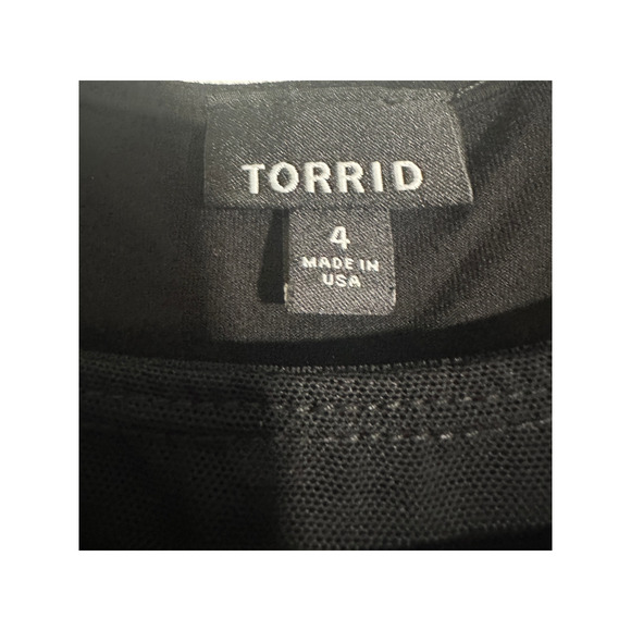 Torrid Foxy Mesh Inset Tank – Black – Size 4X - Picture 10 of 10